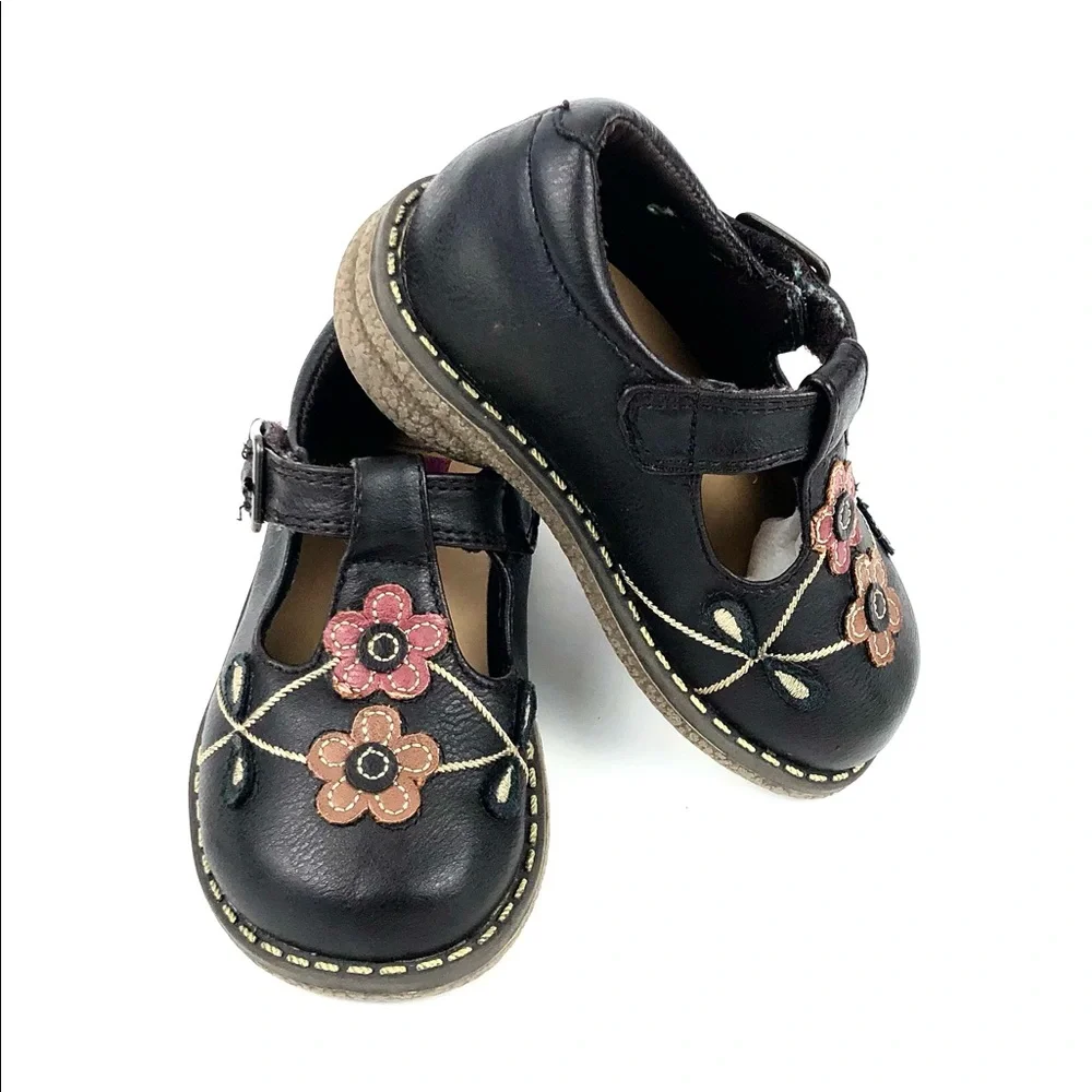 Rachael Toddler Brown T Strap Mary Janes Size 5